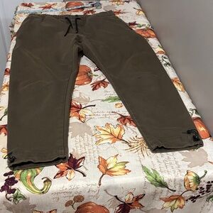 Zara Khaki Joggers with Drawstring